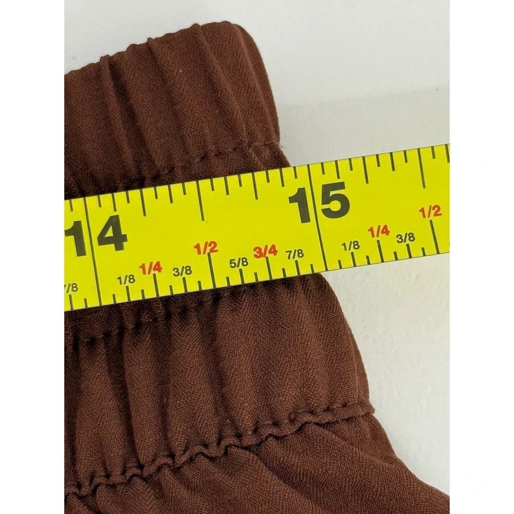 BCG Mens‎ Brown Cargo Jogger Pants Stretch Ripstop Tapered Hiking M